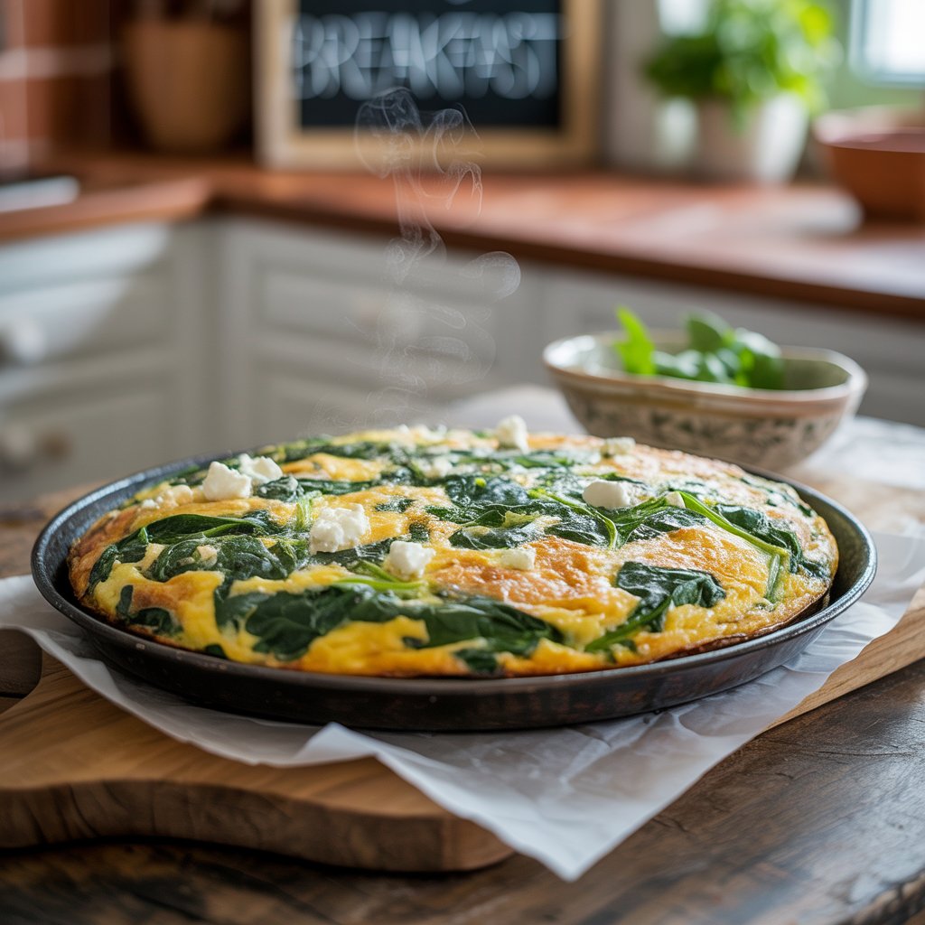Greek Frittata with Spinach and Feta