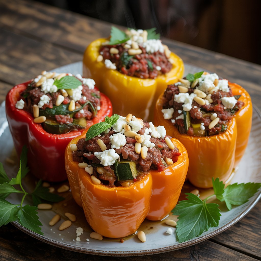 Mediterranean Stuffed Bell Peppers